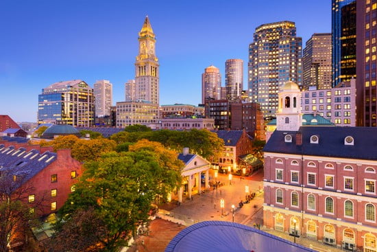 Downtown Boston in Massachusetts