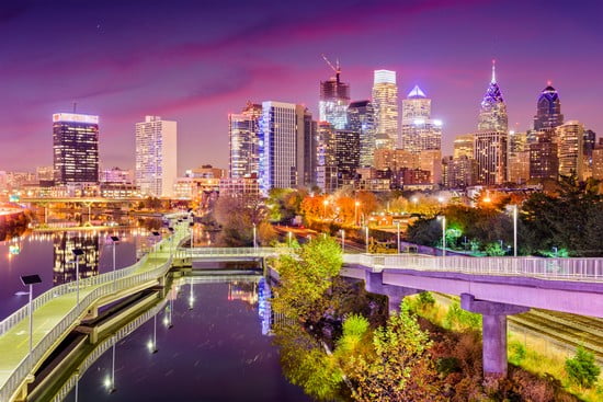 Philadelphia al tramonto