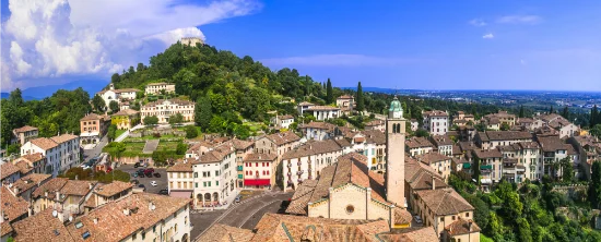 Il centro storico di Asolo in Veneto