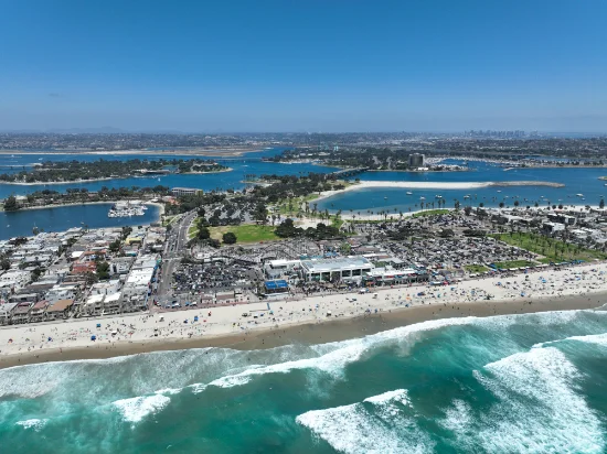 Belmont Park sul lungomare di Mission Beach a San Diego