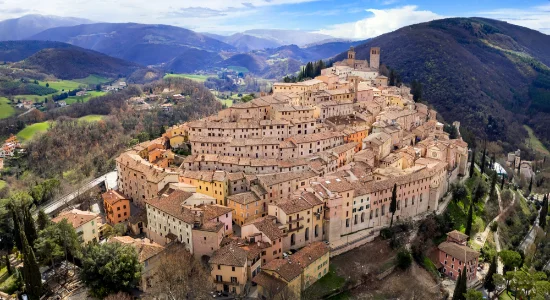 Nocera Umbra sulle colline appenniniche
