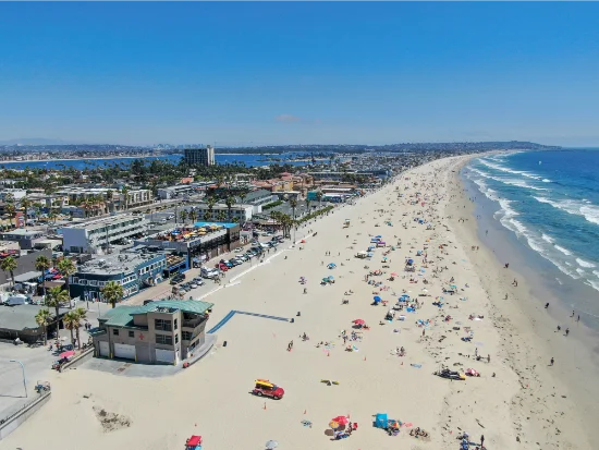 Pacific Beach, una delle spiagge più note di San Diego
