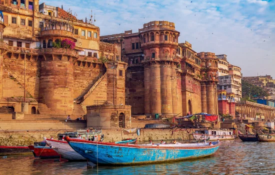 Storica città di Varanasi, India