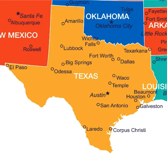 Paesaggio del Texas, Stati Uniti