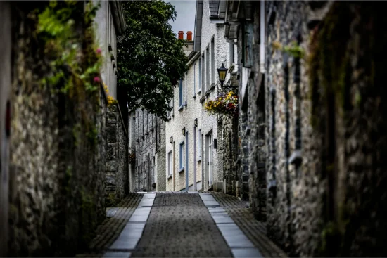 Vicolo nel centro medievale di Kilkenny